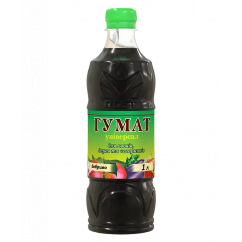Органо-мінеральне добриво Рост Rost® Гумат універсал для овочів, дерев та кущів - 1 л