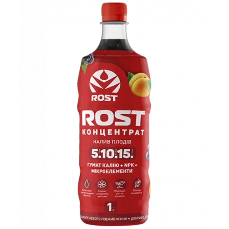 Органо-мінеральне добриво Рост Rost® Концентрат 5.10.15 - 1 л